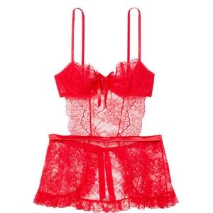 VERY SEXY Wicked La Fleur Open Back Babydoll